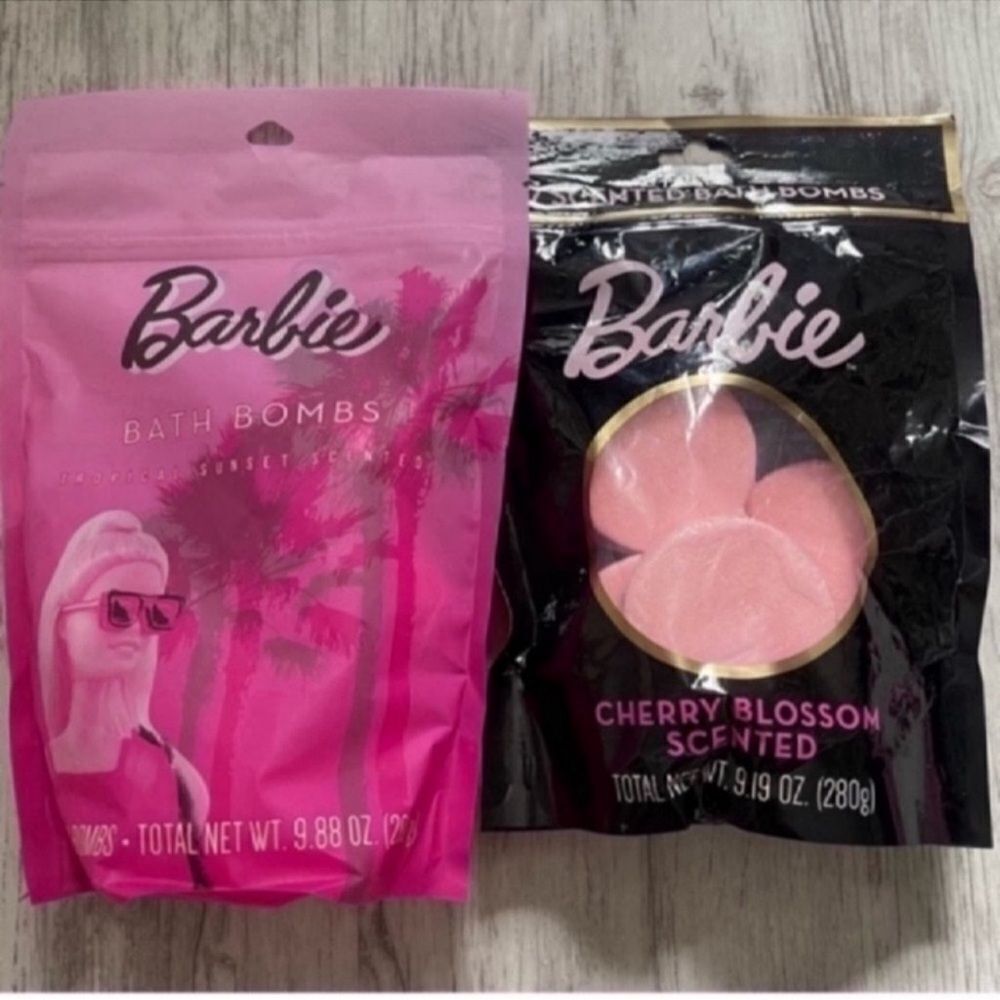 New Pink BARBIE Bath Bombs bundle